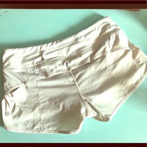 White lululemon shorts